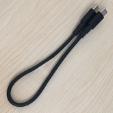 Short Type-C to Type-C Connector Cable for PS5, Xbox, Stadia Phone Mounts - Black - Orzly